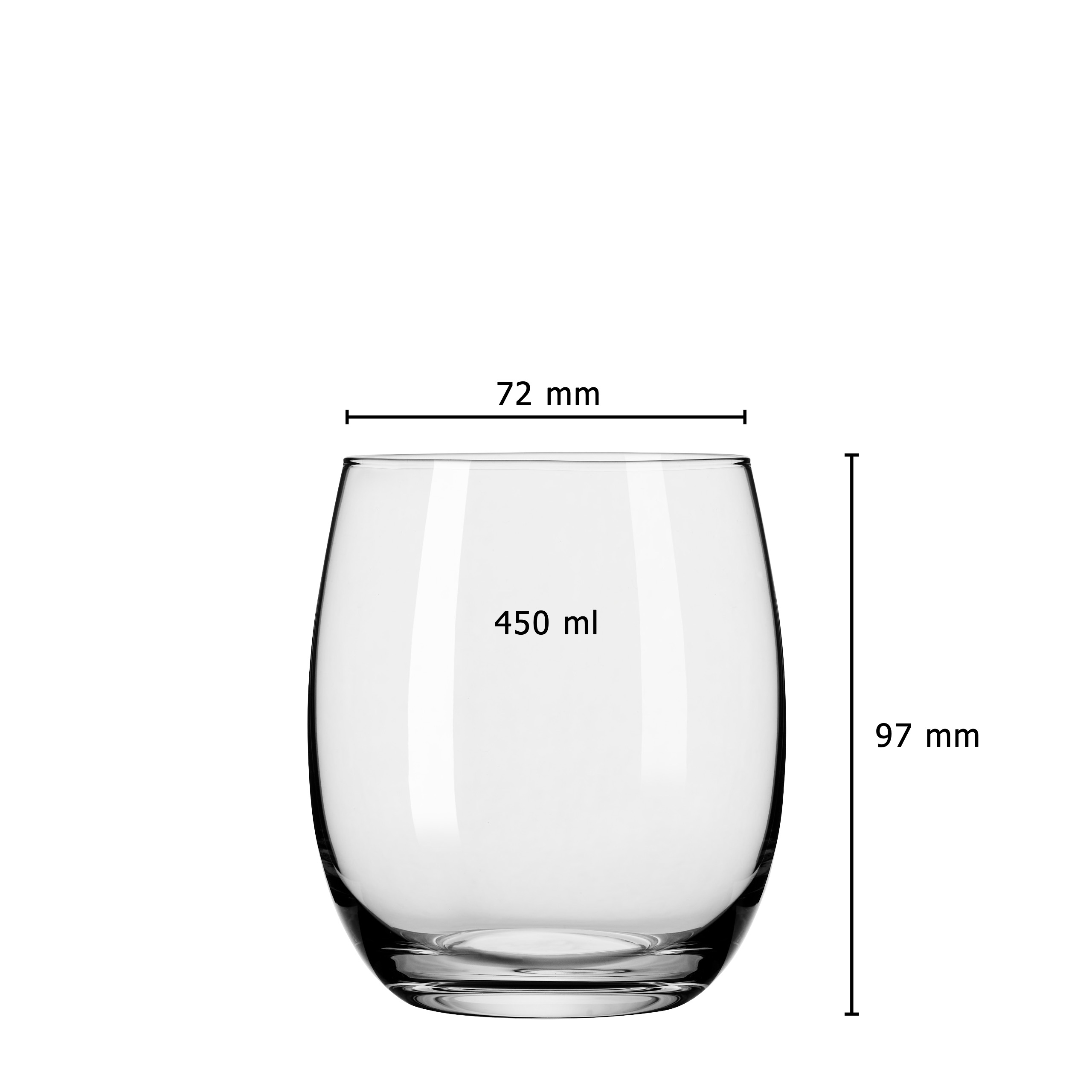 Trinkglas 6er-Set "Mia"