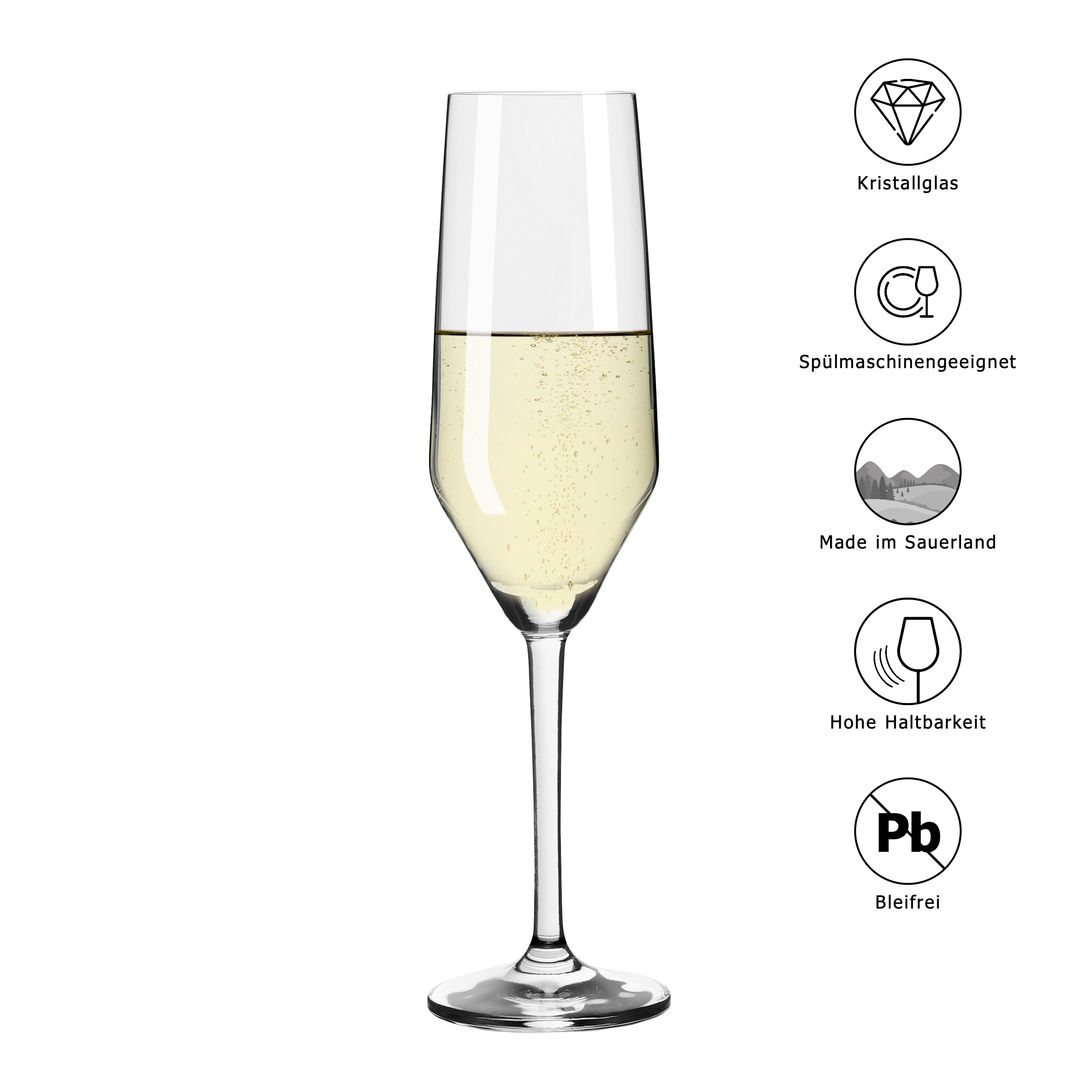 Sektglas 6er-Set "Jaqueline"