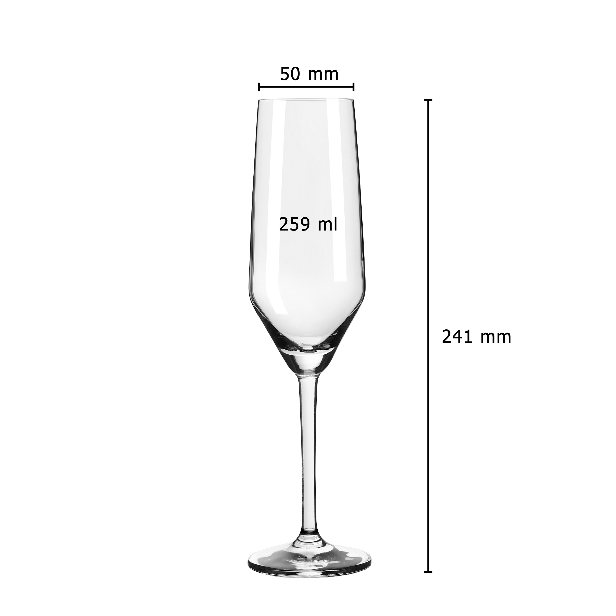 Sektglas 6er-Set "Jaqueline"